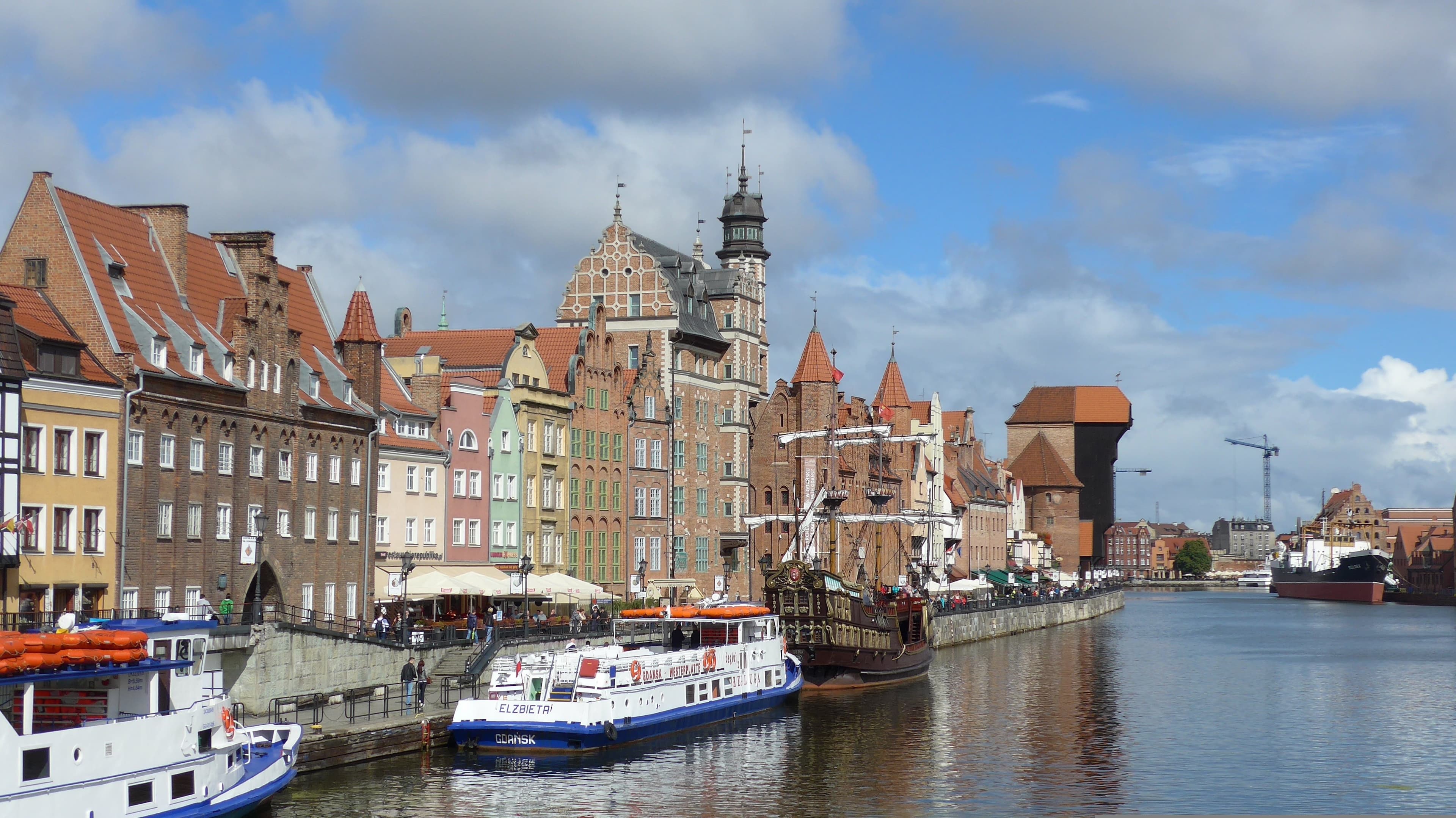 Panorama Gdańska nad Motławą